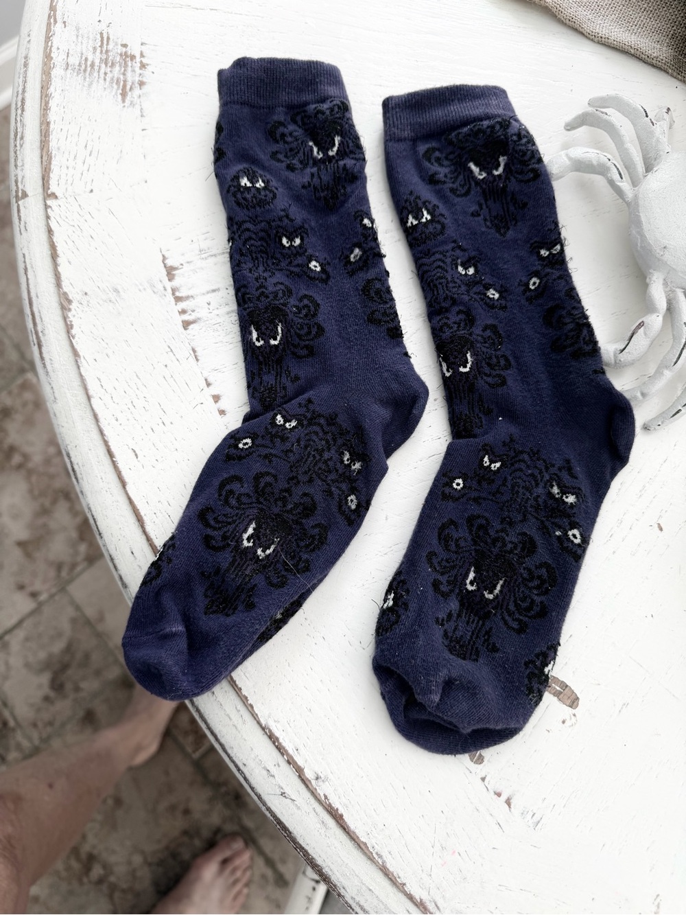 Disney Haunted Mansion Wallpaper Socks
